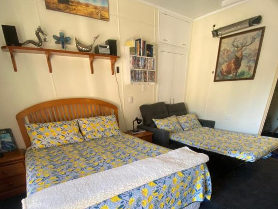 Queen Bed and puul-out sofa
